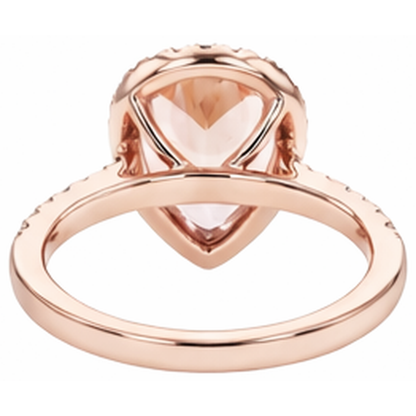 14K Gold Morganite Cocktail Ring