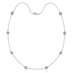 14K Gold Diamond Chain Necklace