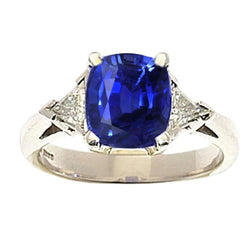 14K Gold 9 Carat Sapphire Engagement Ring