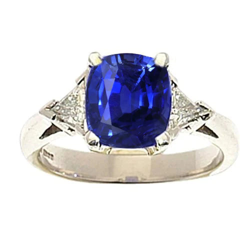 14K Gold 9 Carat Sapphire Engagement Ring