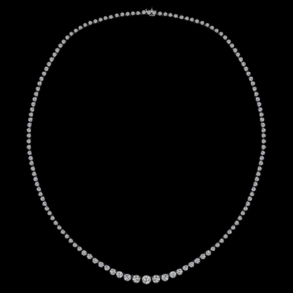 14K White Gold 15 Carat Lab Grown Diamonds Necklace 20 Inch Chain