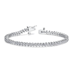 Natural  15 Carat Women's Diamond Gold Bracelet