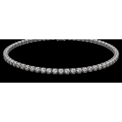 15 Carat Lab Grown Diamonds Tennis Necklace White Gold 14K