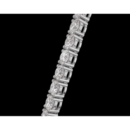 15 Carat Lab Grown Diamonds Tennis Necklace White Gold 14K