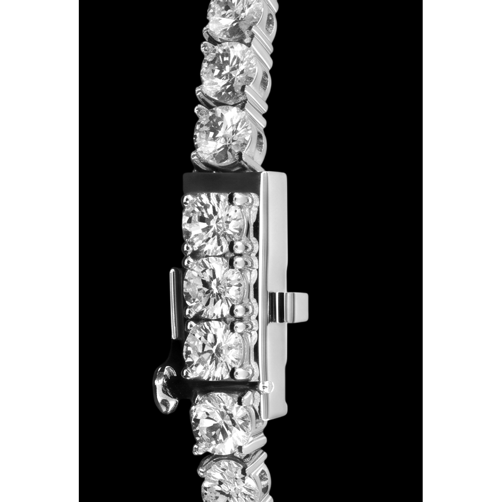 15 Carat Lab Grown Diamonds Tennis Necklace White Gold 14K