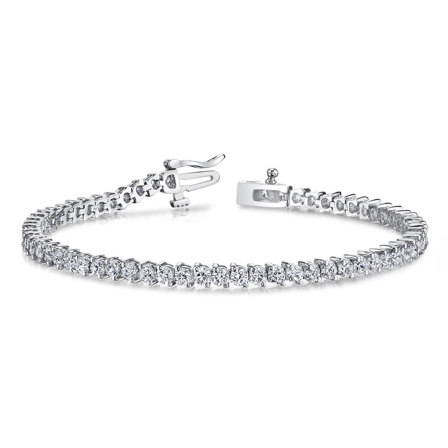 15 Carat Women's Lab Grown Diamond Gold Bracelet