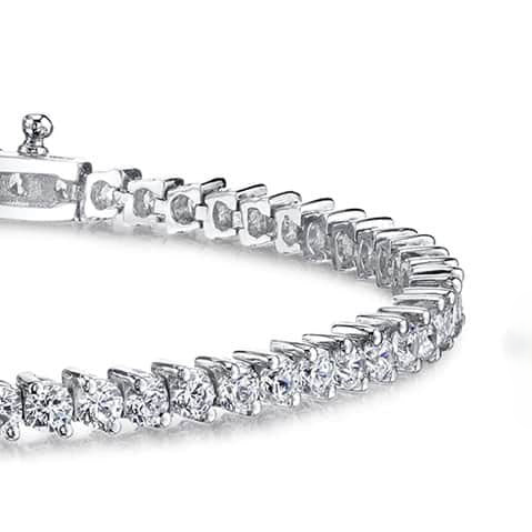 15 Carat Women's Lab Grown Diamond Gold Bracelet