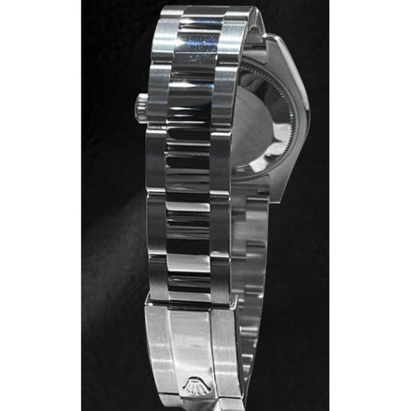 White Roman Dial Ladies Steel Watch