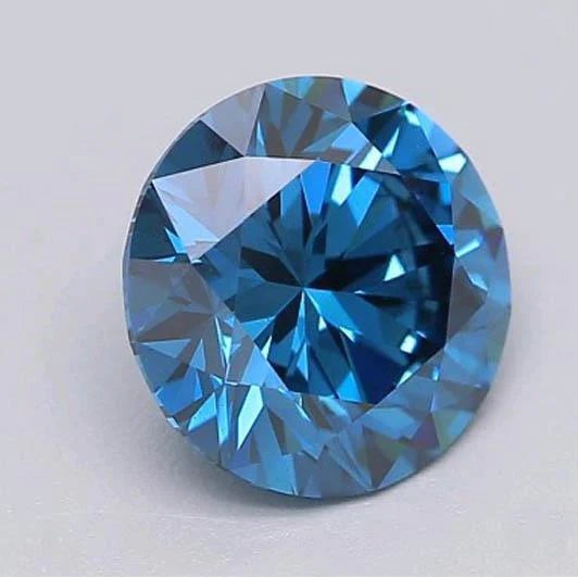 1 Carat Deep Greenish Blue Round Cut Loose Sapphire