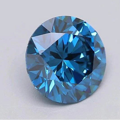 1 Carat Deep Greenish Blue Round Cut Loose Sapphire