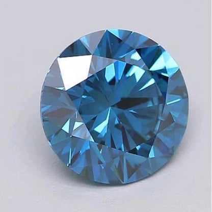 1 Carat Deep Greenish Blue Round Cut Loose Sapphire