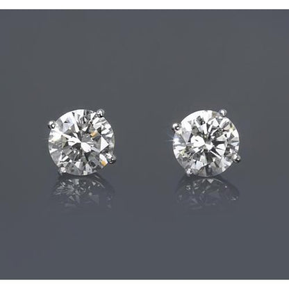 1 Carat Diamond Earrings For Sale