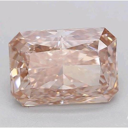 1 Carat Intense Orange Radiant Cut Loose Sapphire 