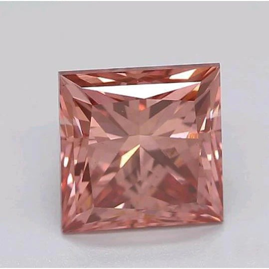 1 Carat Intense Pink Princess Cut Sapphire