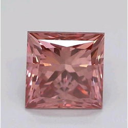 1 Carat Intense Pink Princess Cut Sapphire