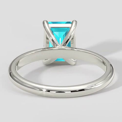 1 Carat Paraiba Solitaire Engagement Ring