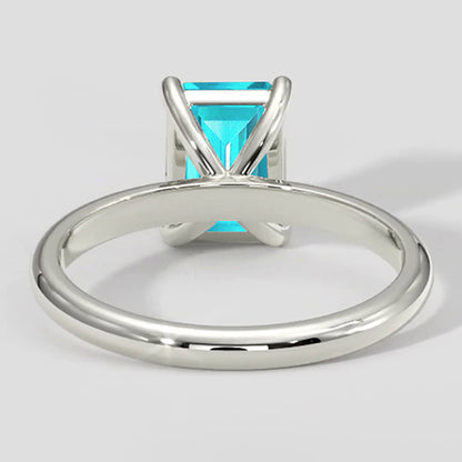 1 Carat Paraiba Solitaire Engagement Ring