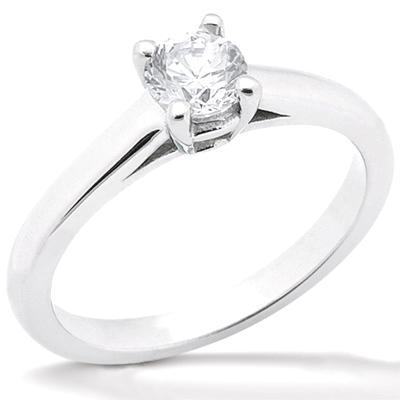 1 Carat Real Round Diamond Ring