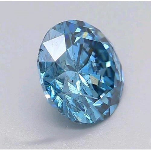 1 Carat Round Cut Loose Intense Blue Sapphire