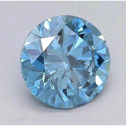 1 Carat Round Cut Loose Intense Blue Sapphire
