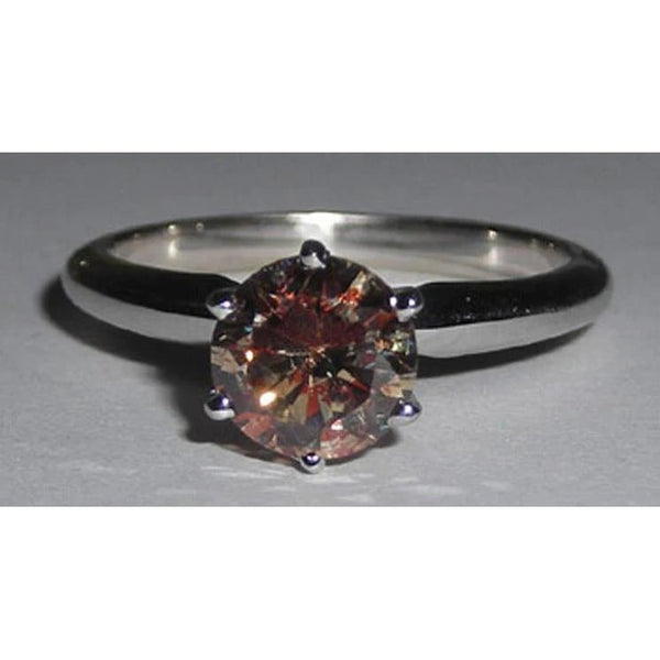 1 Carat Round Red Ruby Engagement Ring Solitaire Gemstone