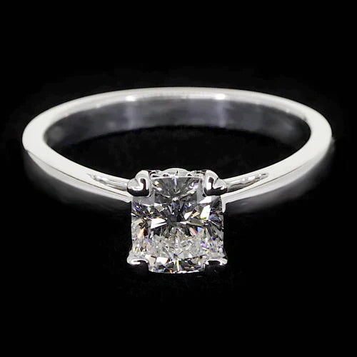 1 Carat Sparkling Radiant Diamond Ring