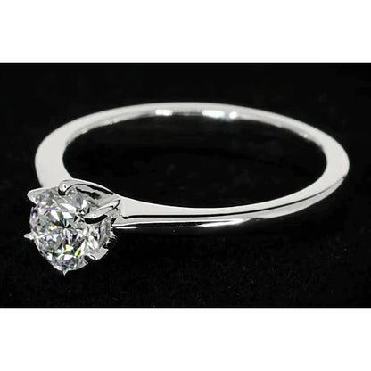 1 Carat Thin Band Diamond Engagement Ring