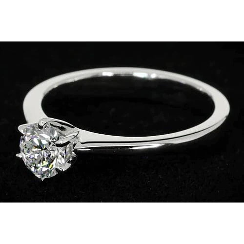 1 Carat Thin Band Diamond Engagement Ring