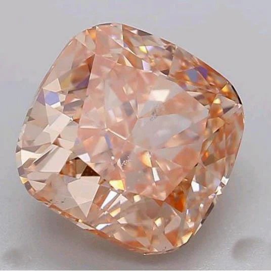 1 Ct Cushion Cut Orange Loose Sapphire