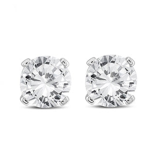 1 Carat Round Natural Earth Mined Diamond Solitaire Stud Earring Women Jewelry