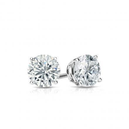 1ct Diamond Solitaire Earrings Studs