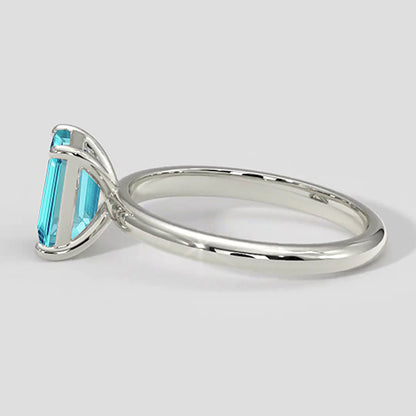 1ct Neon Blue Paraiba Ring