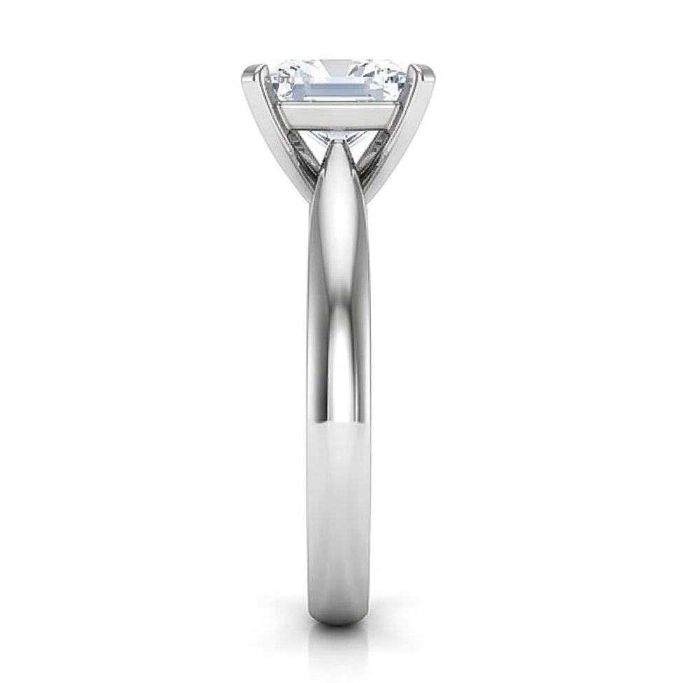 2.25 Carat Solitaire Natural Earth Mined Diamond Anniversary Ring 14K White Gold