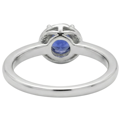 2.25 Carats Round Center Tanzanite Fancy Natural Earth Mined Diamond Ring New