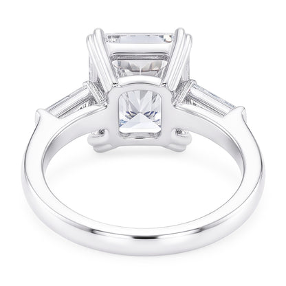 2.35 Ct. Natural Real Diamond ( Not Lab Grown )s Three Stone Royal Engagement Ring Gold