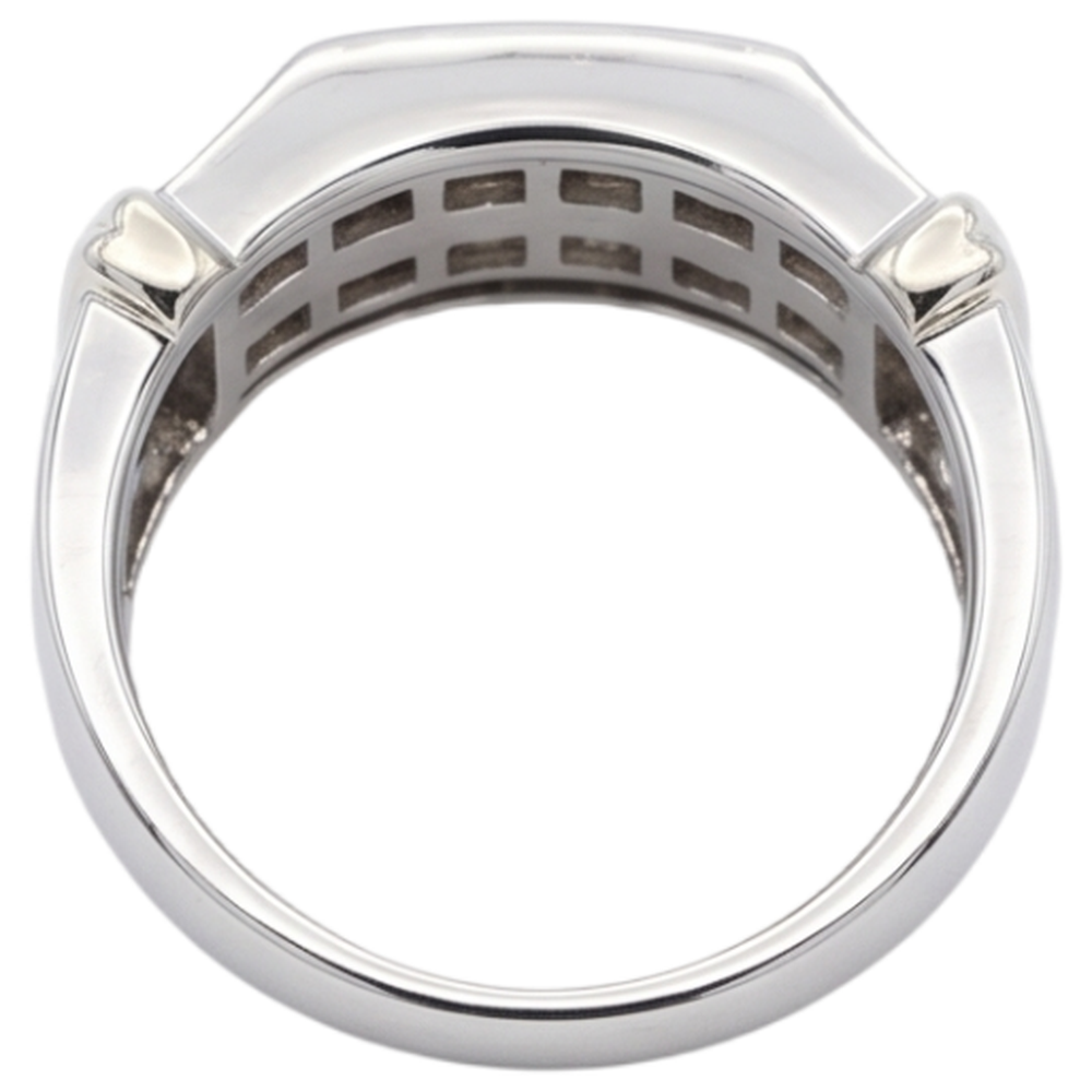 2.40 Carats Classic Round Diamond Men's Ring 10K White Gold