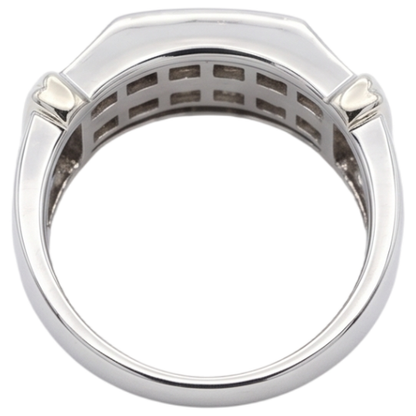 2.40 Carats Classic Round Diamond Men's Ring 10K White Gold