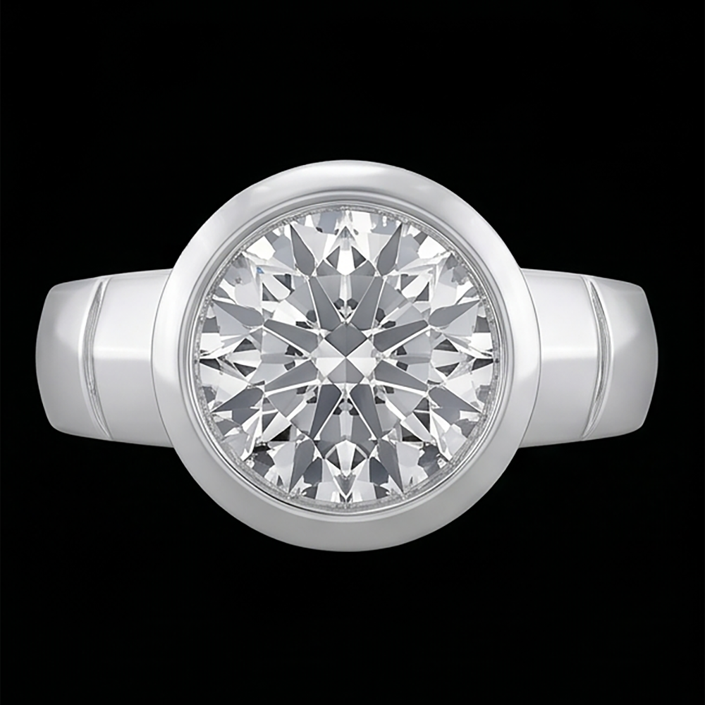 2.50 Carat Diamond Solitaire Ring G VS1 Men's Jewelry