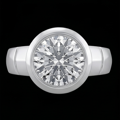 2.50 Carat Diamond Solitaire Ring G VS1 Men's Jewelry