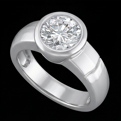 2.50 Carat Diamond Solitaire Ring G VS1 Men's Jewelry