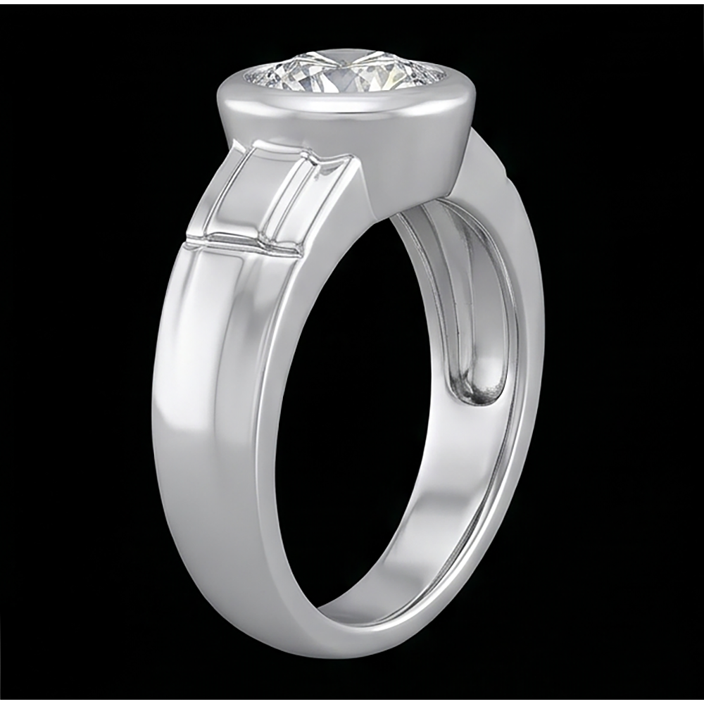 2.50 Carat Diamond Solitaire Ring G VS1 Men's Jewelry