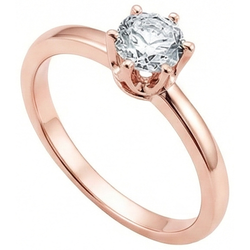 2.50 Carat Natural Earth Mined Diamond Solitaire Ring Rose Gold Jewelry