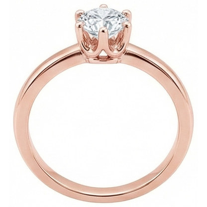 2.50 Carat Natural Earth Mined Diamond Solitaire Ring Rose Gold Jewelry