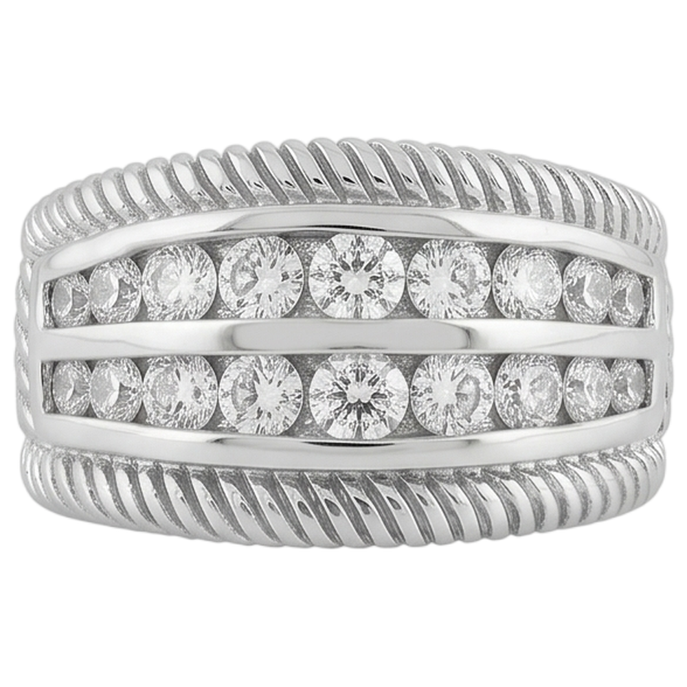 2.50 Carats Round Diamond Right Hand Anniversary Ring