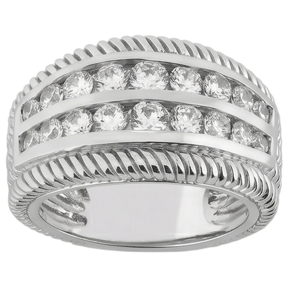 2.50 Carats Round Diamond Right Hand Anniversary Ring