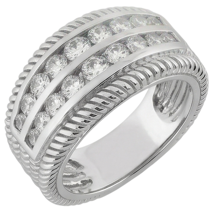 2.50 Carats Round Diamond Right Hand Anniversary Ring