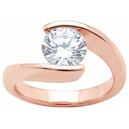 2.50 Ct. Natural Earth Mined Diamond Solitaire Engagement Ring Rose Gold New