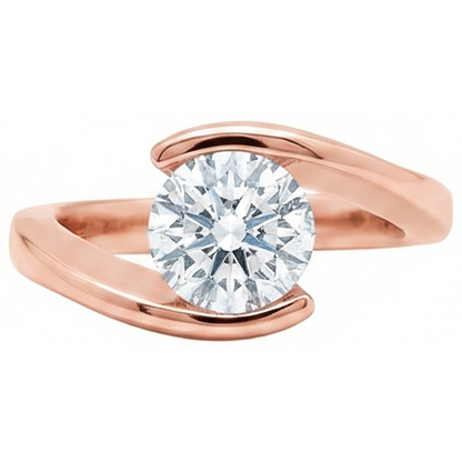 2.50 Ct. Natural Earth Mined Diamond Solitaire Engagement Ring Rose Gold New