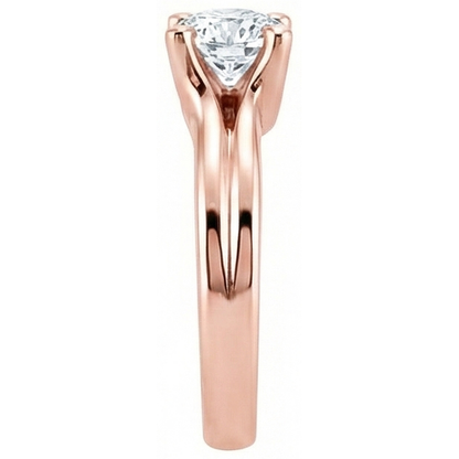 2.50 Ct. Round Natural Earth Mined Diamond Solitaire Rose Gold Ring New