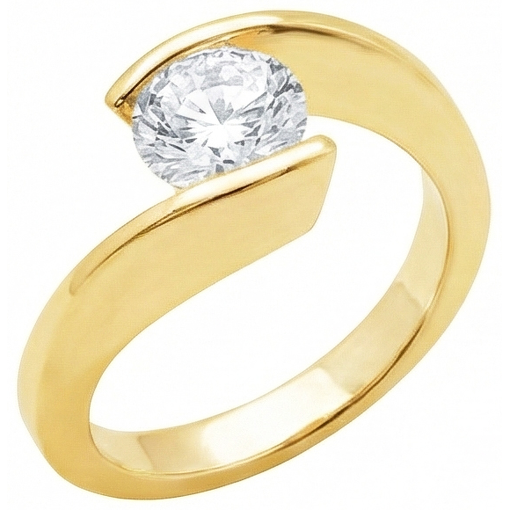natural round diamond 2.50ct ring close up detail